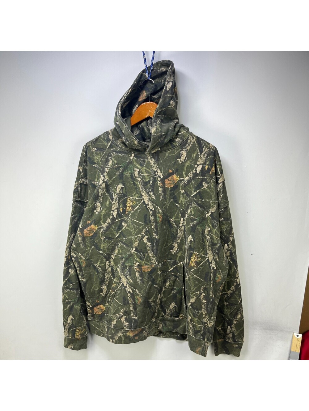 Vintage Real tree Camo Outdoor Hunting Pullover Hoodie XL